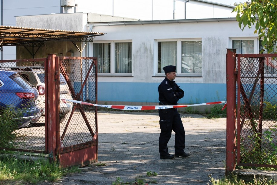 Policja na miejscu zbrodni / 	Lech Muszyński    /PAP