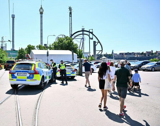 Policja na miejscu zdarzenia /Claudio Bresciani/TT  /PAP/EPA