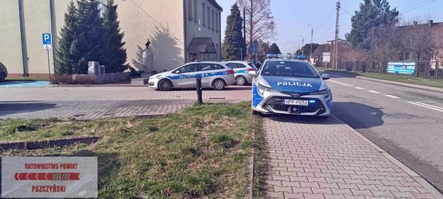 Policja na miejscu zdarzenia /Ratownictwo Powiat Pszczyński /Gorąca Linia RMF FM
