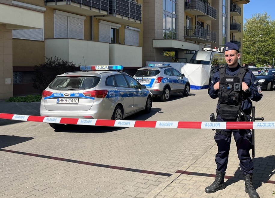 Policja na miejscu zdarzenia /Martyna Czerwińska /RMF FM