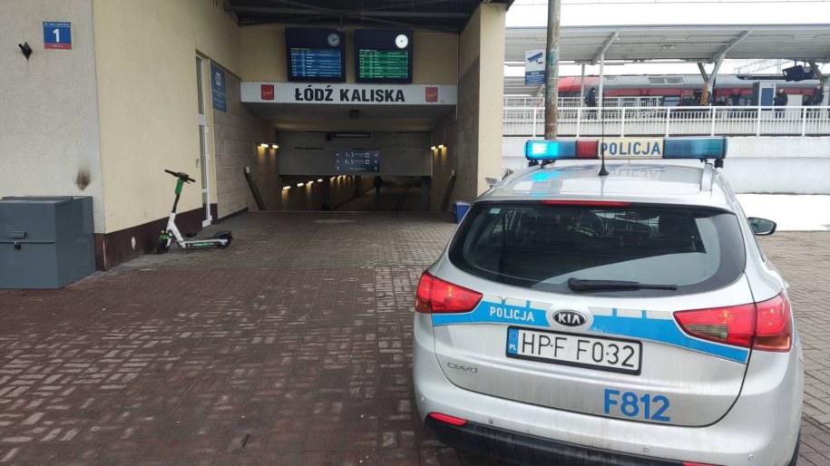 Policja na miejscu zdarzenia /KMP Łódź /Policja