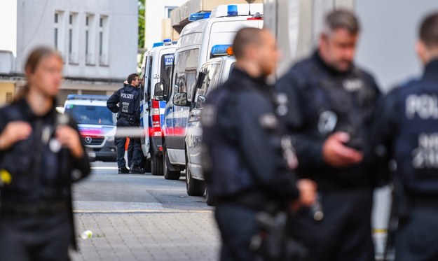 Policja na ulicach niemieckiego Solingen /Volker Hartmann /PAP/EPA