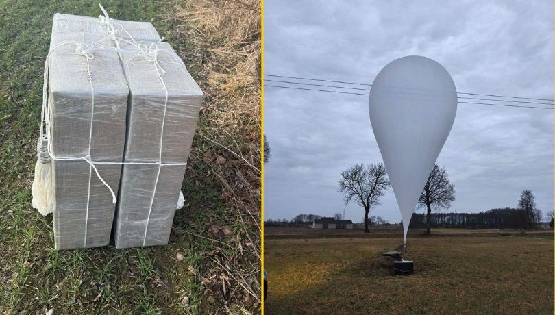 Policja przejęła 5 kolejnych balonów przemytniczych /Podlaska Policja /