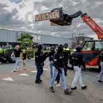 Policja strzela w stronę protestujących rolników. Manifestacje Holandii