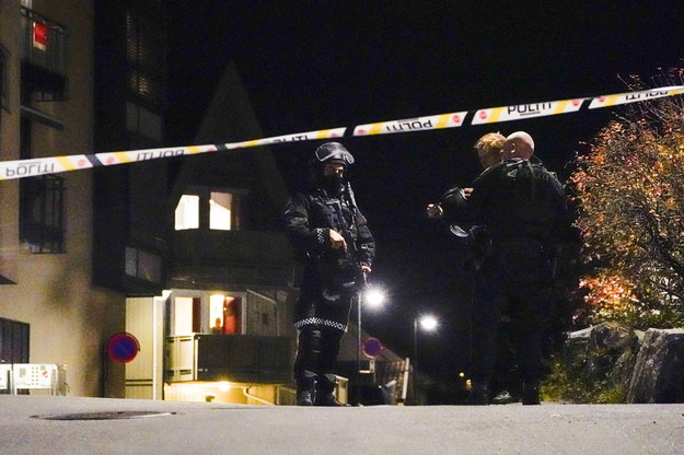 Policja w mieście Kongsberg pod Oslo /Hakon Mosvold Larsen /PAP/EPA