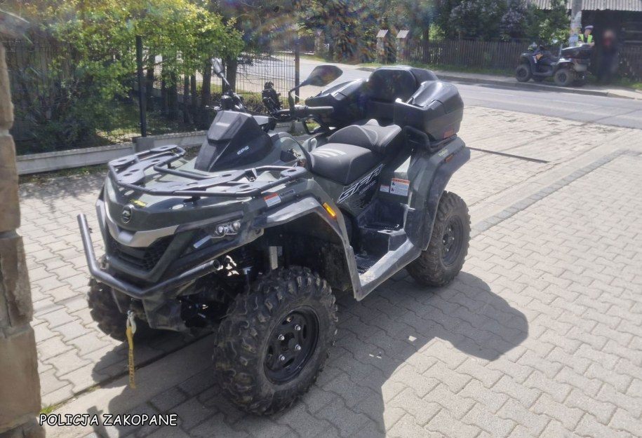 Policja w Zakopanem prowadzi masową kontrolę quadów, fot. Policja Zakopane /facebook.com