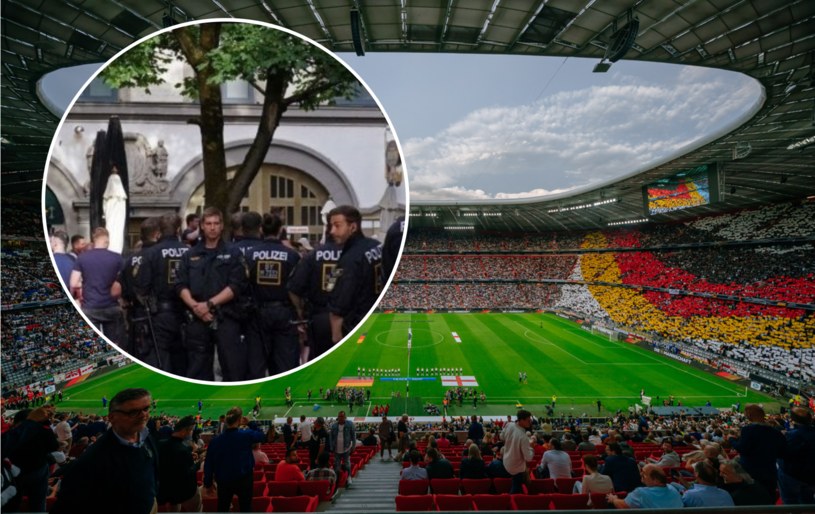 Policja zatrzymała kilku kibiców Anglii na dzień przed meczem z Niemcami /Twitter /Getty Images