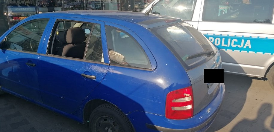 Policjanci apelują, aby w żadnym przypadku nie pozostawiać zwierząt w śmiertelnej pułapce, jaką jest nagrzany samochód. /Policja Łódzka /