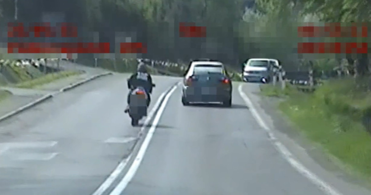 Policjanci dotąd tolerowali jazdę motocyklisty aż uzbierał 31 punktów /Policja