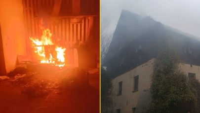 Policjanci i strażacy ratowali złodzieja. Kradzież poszła nie po jego myśli