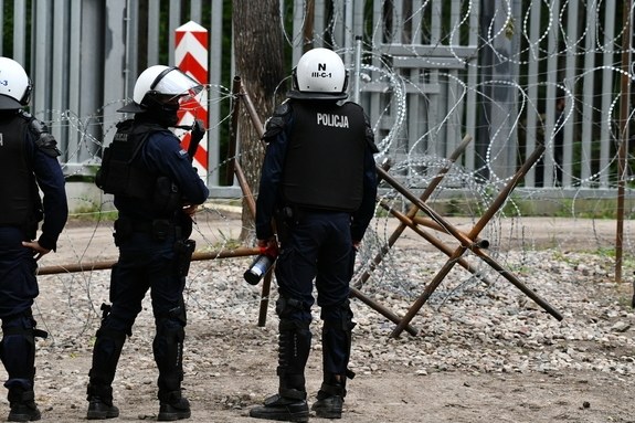 Policjanci na granicy /Policja Podlaska /Policja