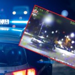 Policjanci nie mogli uwierzyć w to, co zobaczyli. Drift przed radiowozem to nie wszystko 
