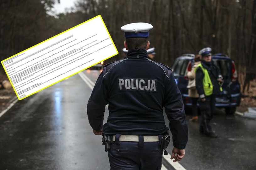 Policjanci otrzymali podziękowania za wystawiony mandat /Fot. Piotr Jedzura /Reporter
