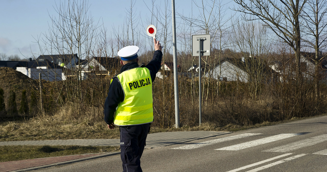 Policjanci polują na kierowców wyprzedzających przed przejściami dla pieszych /Stanisław Bielski/Reporter /East News