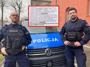 Policjanci pomogli bezdomnemu 20-latkowi. Później dostali wzruszający list