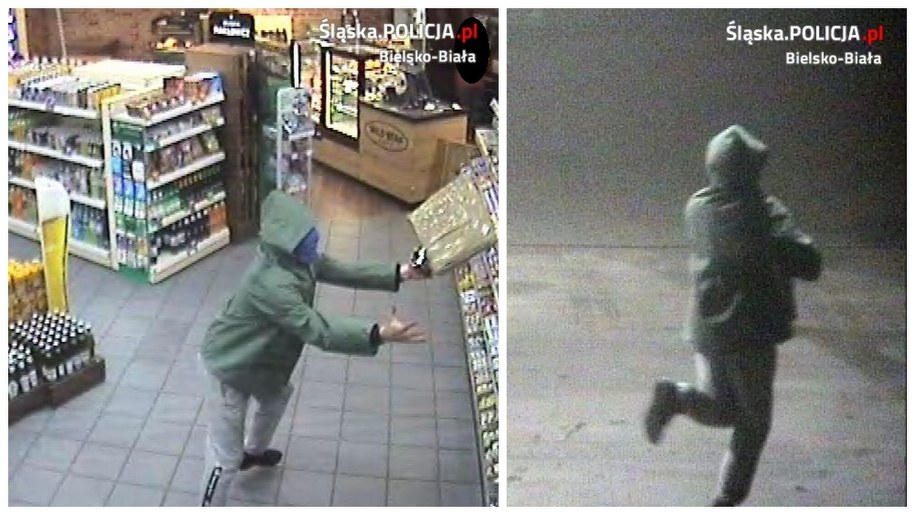 Policjanci poszukują mężczyzny, który napadł na stację paliw BP w Bielsku-Białej przy ul. Cieszyńskiej 176 /foto. Policja Śląska /Policja