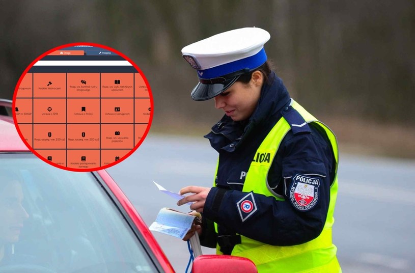 Policjanci ruchu drogowego wspomagają się w czasie służby stworzoną specjalnie dla nich aplikacją mobilną. Każdy kierowca może ją ściągnąć na swój telefon /Paweł Skraba /Reporter