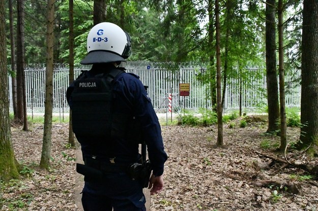 Policjanci strzegą wschodniej granicy państwa. /Podlaska Policja /