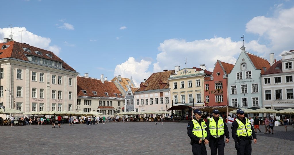 Policjanci w Tallinie, stolicy Estonii; zdj.ilustracyjne /Steven Paston/PA Images /Getty Images