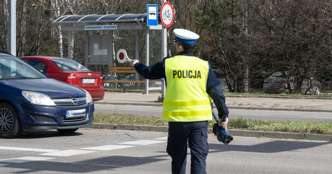 Policjanci wlepiali punkty na 24 miesiące, a one znikną po 12 /Fot. Tadeusz Koniarz/REPORTER /East News