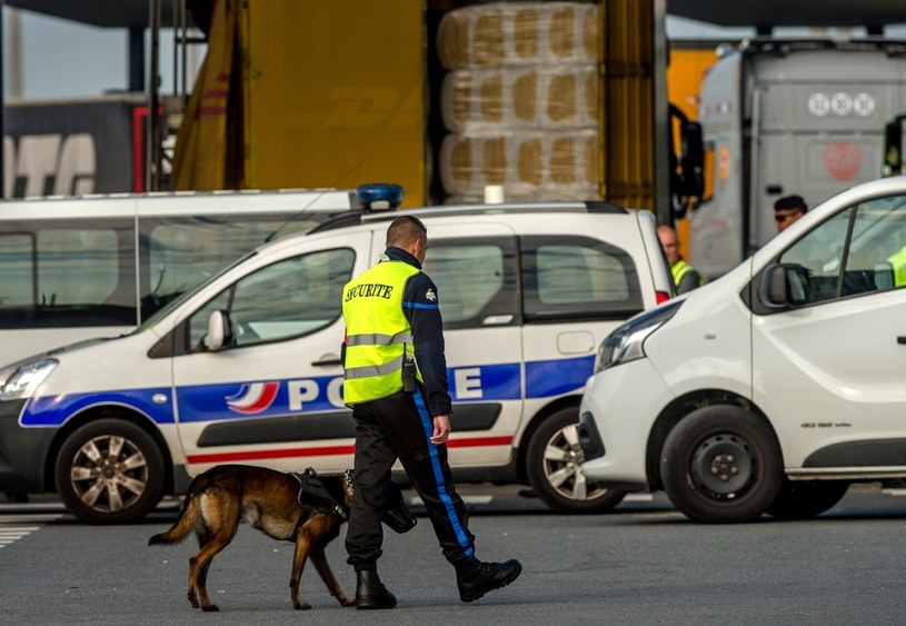 Policjanci z Belgii zatrzymani z 13 migrantami w aucie /AFP