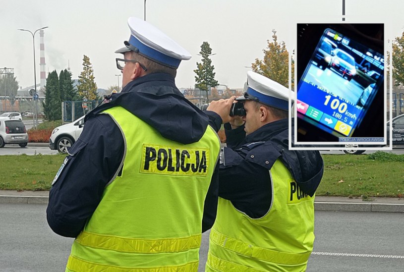 Policjanci zatrzymali kierowcę we Wrocławiu. Przekroczył prędkość o 50 km/h /Hubert Hardy/Reporter/Policja Dolnośląska /