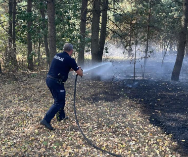 Policjant i strażak w jednym. Bohaterska akcja z Podlasia
