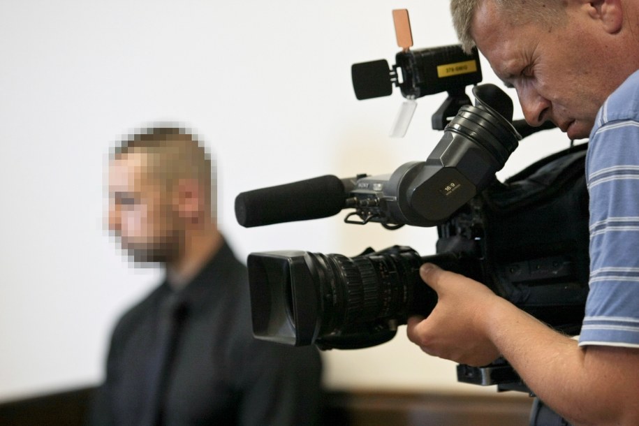 Policjant Tomasz B., sprawca śmiertelnego potrącenia kibica klubu żużlowego Falubaz /Lech Muszyński /PAP