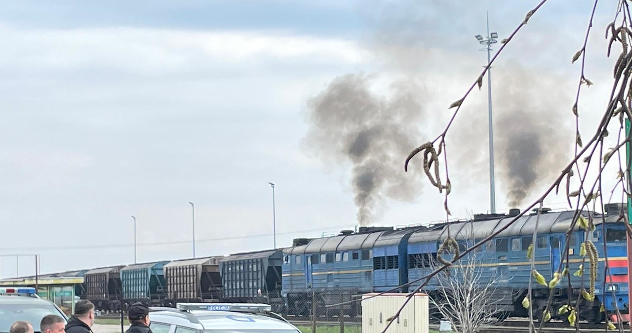 Policyjna blokada blokady rolników w Hrubieszowie