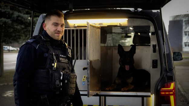 Policyjni przewodnicy otrzymali nowe radiowozy do przewozu psów służbowych /Policja Pomorska /Policja