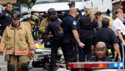 Policyjny pościg i strzały koło Kapitolu 