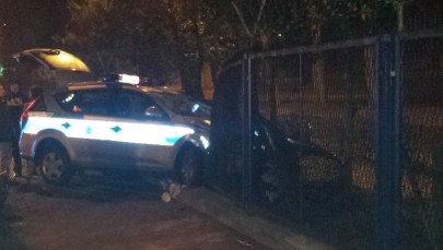 Policyjny pościg w Wałczu. Uszkodzone dwa radiowozy