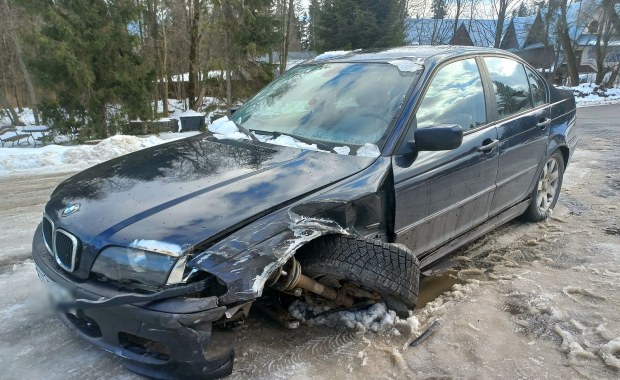 Policyjny pościg za bmw koło Zakopanego. Kierowca miał 3 promile alkoholu