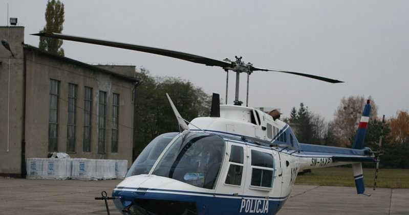 Policyjny śmigłowiec Bell /Policja