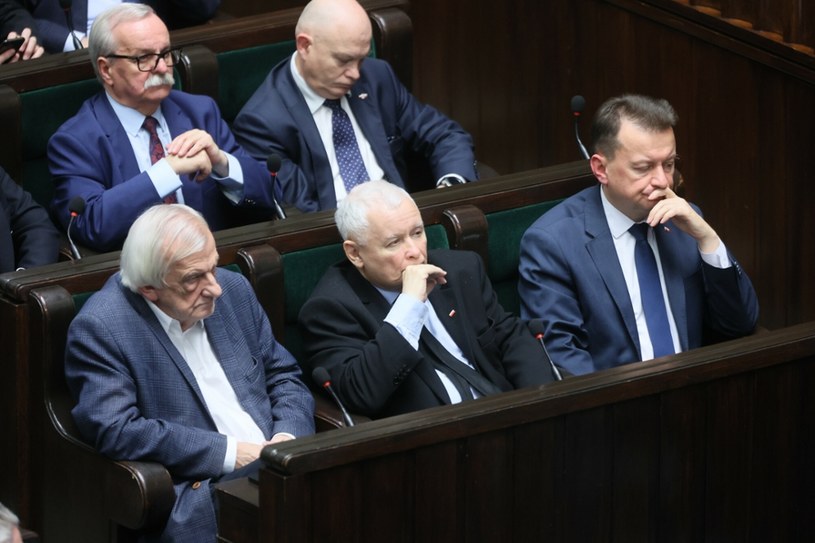 Politycy PiS w Sejmie /Wojciech Olkuśnik /East News