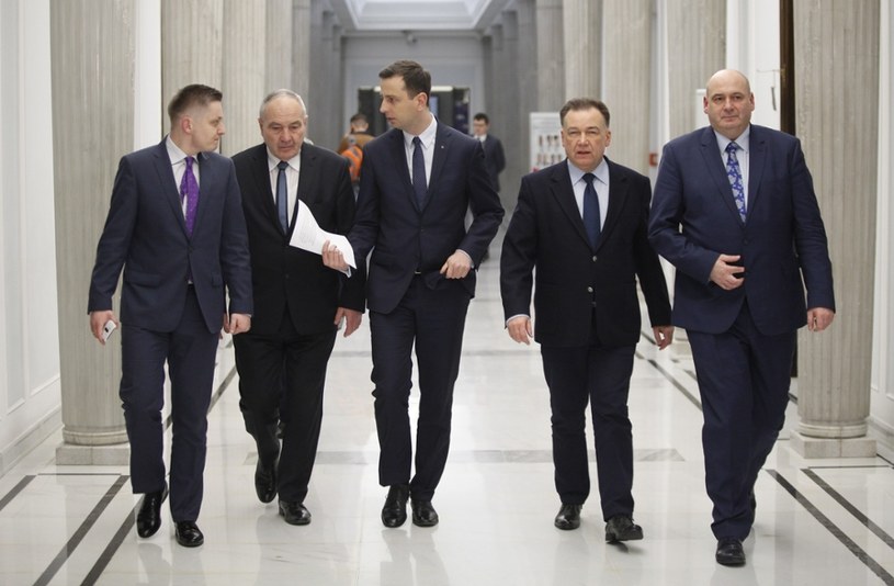 Politycy PSL, od lewej: Jakub Stefaniak, Kazimierz Kotowski, Władysław Kosiniak Kamysz, Adam Struzik i Piotr Zgorzelski /Stefan Maszewski /Reporter