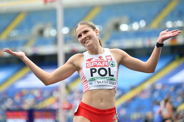 Polka Pia Skrzyszowska zwyciężyła w biegu na 100m ppł. /Adam Warżawa /PAP