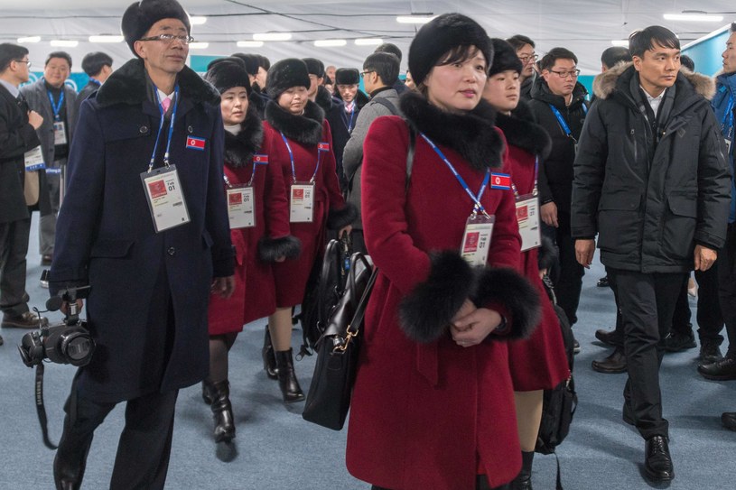 Północnokoreańska delegacja na igrzyska w Pjongczangu /AFP