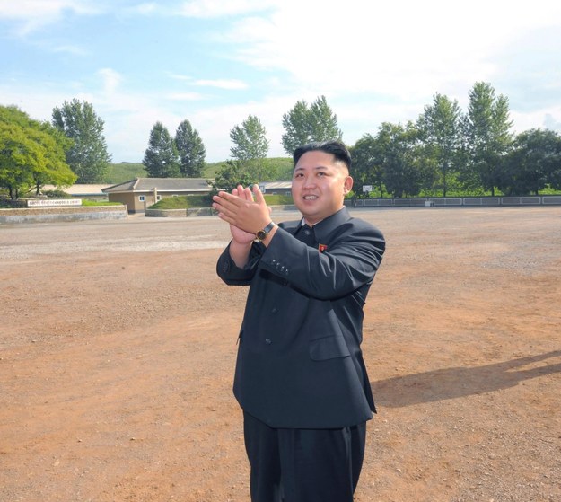 Północnokoreański przywódca Kim Dzong Un /KCNA /PAP/EPA