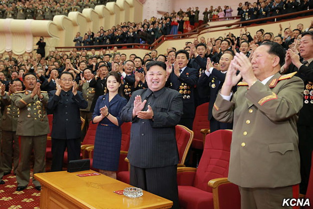 Północnokoreański przywódca Kim Dzong Un /KCNA /PAP