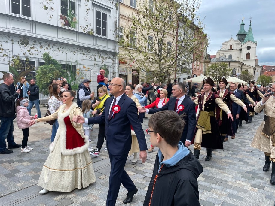 Polonez na ulicach Lublina /Krzysztof Kot /RMF FM