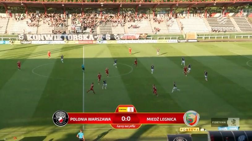 Polonia Warszawa - Miedź Legnica 3:4. Skrót meczu
