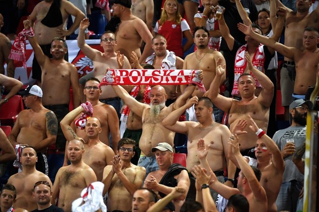 Polscy kibice podczas meczu w Bolonii /Bartłomiej  Zborowski /PAP