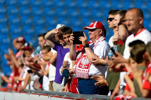 Polscy kibice przed meczem Polska - Islandia /Jakub Kaczmarczyk /PAP