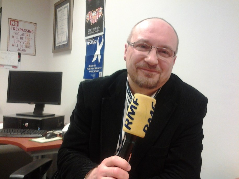 "Polscy kibice są mocno przywiązani do barw klubu, któremu kibicują" - mówi w rozmowie z RMF FM psycholog Przemysław Piotrowski. /Michał Dobrołowicz /RMF FM