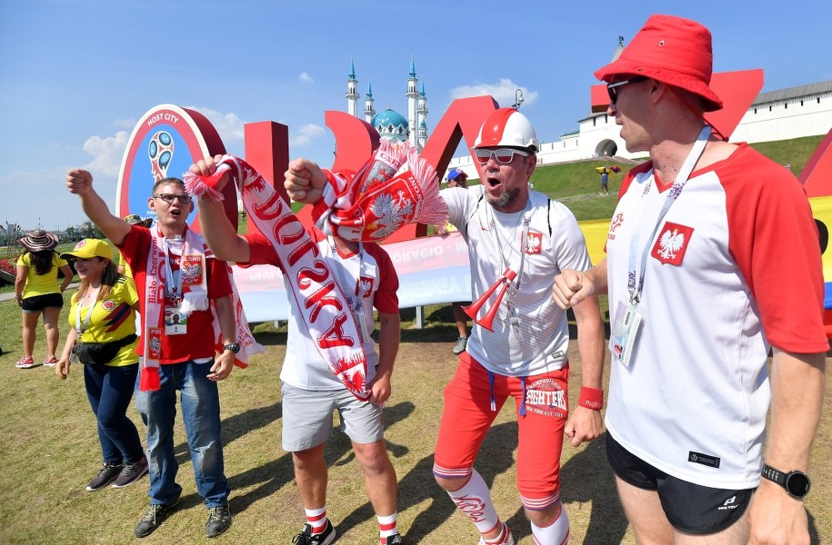 Polscy kibice w Kazaniu /Bartłomiej  Zborowski /PAP
