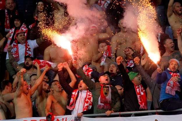Polscy piłkarze pokonali w Rydze Łotwę 3:0 w meczu eliminacji mistrzostw Europy /TOMS KALNINS  /PAP/EPA