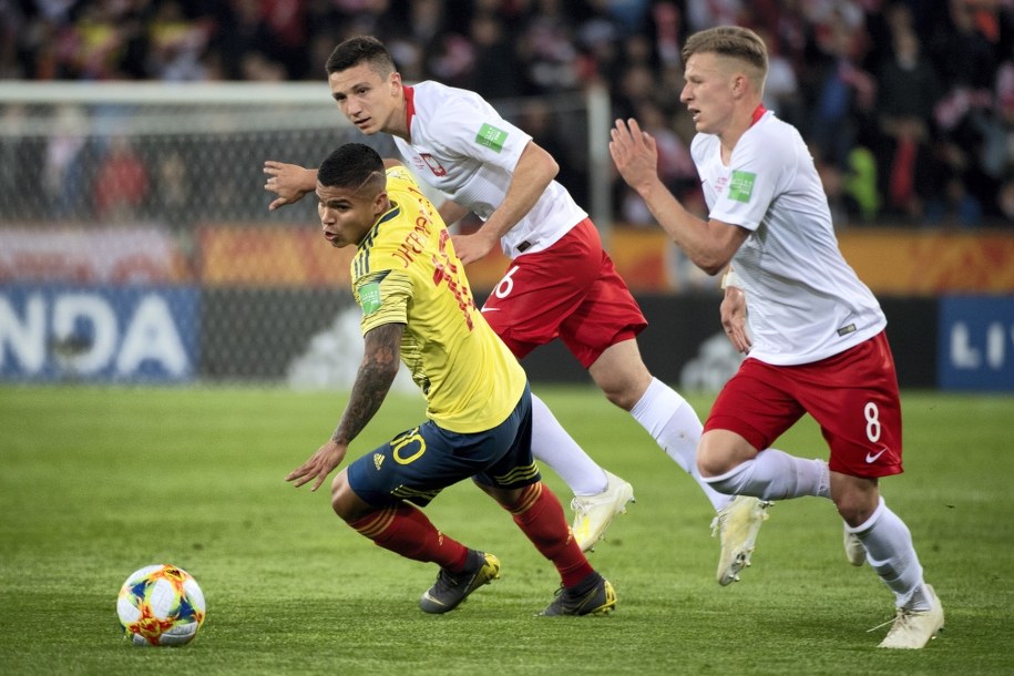 Polscy piłkarze przegrali w Łodzi z Kolumbią 0:2 /	Grzegorz Michałowski   /PAP