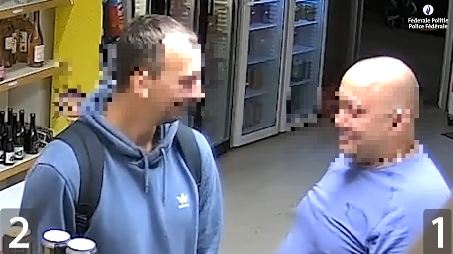 Polscy policjanci zatrzymali dwóch Rosjan /Federale Politie /Zrzut ekranu