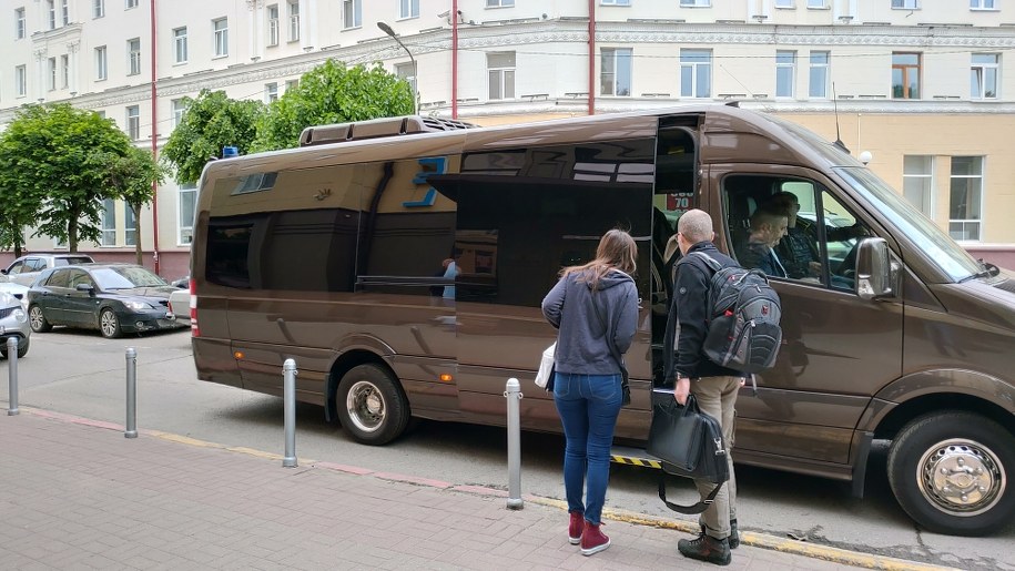 Polscy prokuratorzy w Smoleńsku /Przemysław Marzec /RMF FM